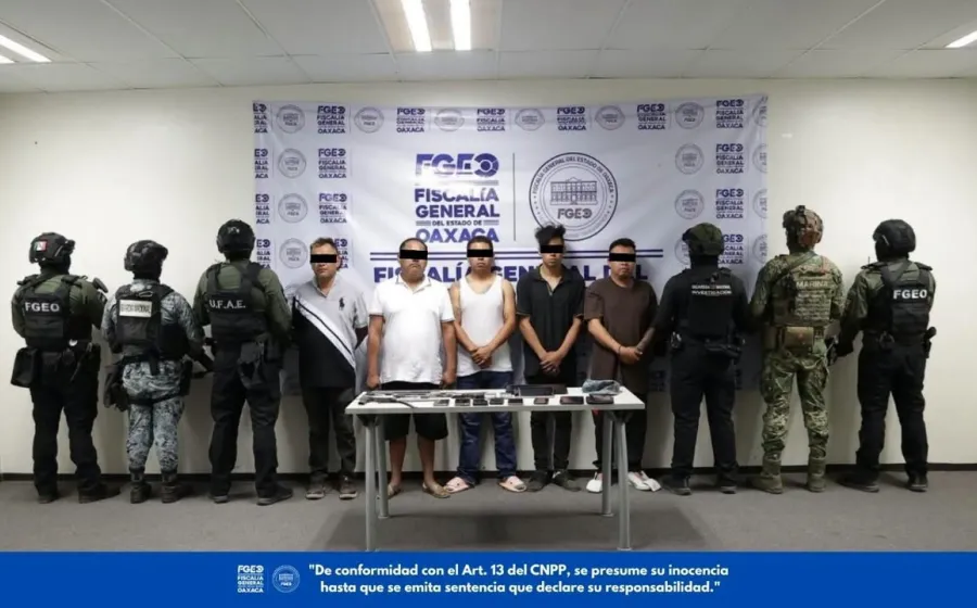 Nueve cateos y cinco detenidos, contra redes vinculadas a ASAEO en Xoxo y Cuilápam: Fiscalía de Oaxaca