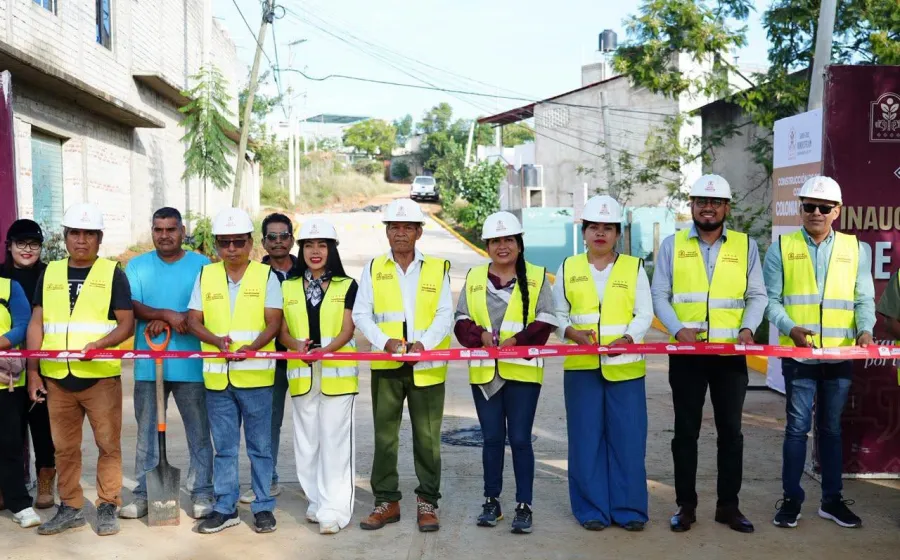 Entrega Nancy Benítez cuatro pavimentaciones; mejora movilidad de las familias xoxeñas