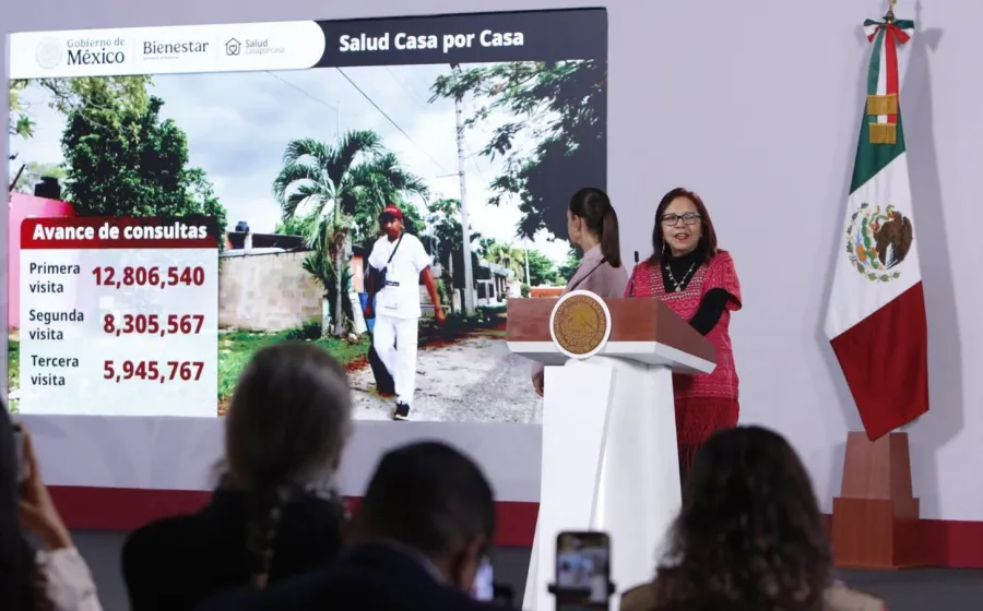 Salud Casa por Casa ha ofrecido más de 27 millones de consultas médicas domiciliarias y gratuitas a adultos mayores y personas con discapacidad: Leticia Ramírez 