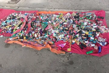 Decomisan en operativo 50 kg de pirotecnia