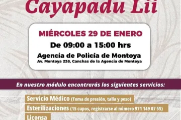 Jornadas Cayapadu Lii llegan a la agencia de Montoya