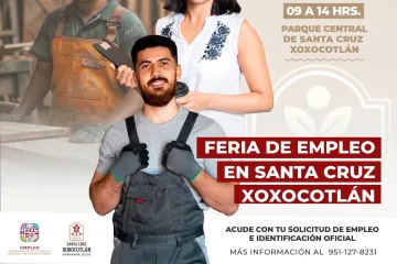 Realizará gobierno municipal de Xoxocotlán "Primera feria del empleo 2025"