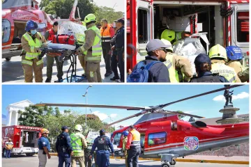 Aterrizaje exitoso de helicóptero garantiza atención urgente a recién nacido en Oaxaca: SSO