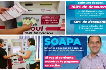 Otorga Soapa descuentos de hasta el 100% en el pago de servicio de agua potable