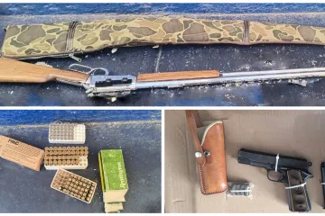Secretaría de Seguridad Vecinal asegura dos armas de fuego y cartuchos útiles