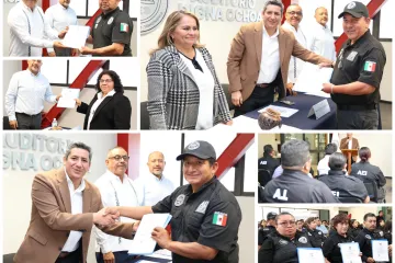Entregan 41 Certificados Únicos Policiales a elementos luego de aprobar procesos de evaluación y control de confianza