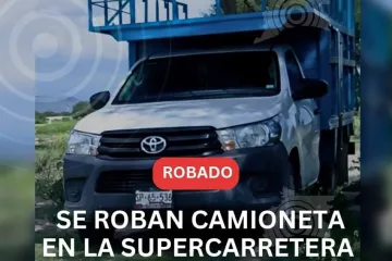 A mano armada se roban camioneta en la vía Mitla - Tehuantepec