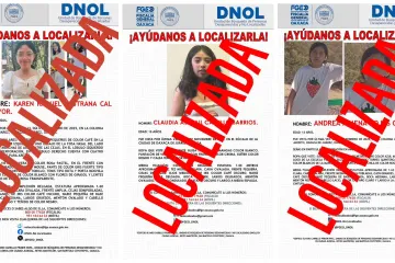 FGEO localiza a cuatro personas en las regiones de Valles Centrales e Istmo