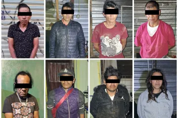 Detienen a 9 personas y aseguran dosis de drogas en cateo de Valles Centrales
