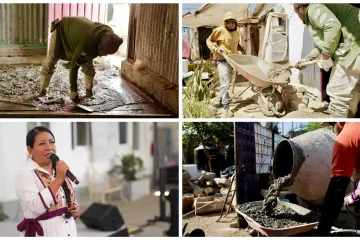 Avanza programa Piso Firme en Xoxocotlán: 120 familias de escasos recursos se beneficiarán