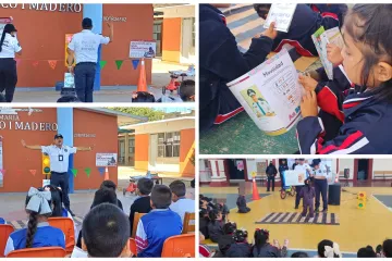 Participan escolares de San Francisco Telixtlahuaca en la Semana de Educación Vial