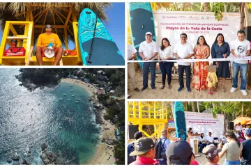 Entrega Sectur Oaxaca 10 torres salvavidas para garantizar la seguridad en playas