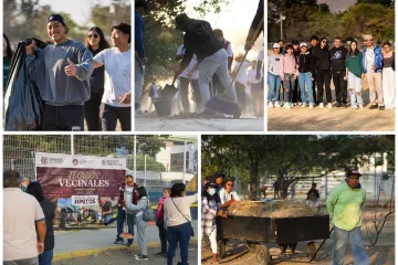 Tequio Vecinal en el Gimnasio de la UABJO, un esfuerzo conjunto en Oaxaca de Juárez