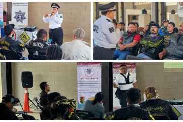 Promueve Policía Vial Estatal educación y seguridad entre motociclistas de Oaxaca