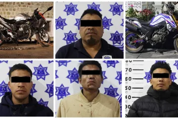 Detienen a cuatro  en posesión de motocicletas con reporte de robo