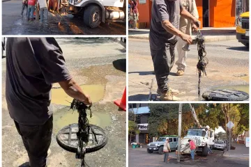 Atiende Soapa fuga de aguas residuales en colonia Reforma