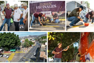 El barrio de la Merced cuenta con un nuevo rostro tras el Tequio Vecinal realizado este domingo