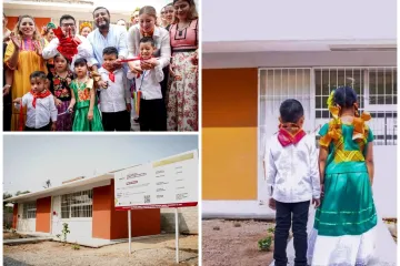 Entrega Miguel Quetu dos aulas a jardín de niños “Xhavizende” 