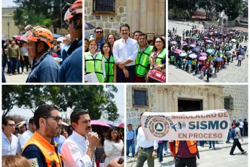 Simulacro de Sismo en el Palacio Municipal de Oaxaca de Juárez, un ejercicio de prevención ejemplar: Ray Chagoya