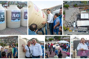 San Juan Chapultepec se beneficia con entrega de tinacos del Programa “Agua para Todos”
