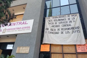 Ineptitud en la dirección del Registro Civil, permanece sin atención a usuarios
