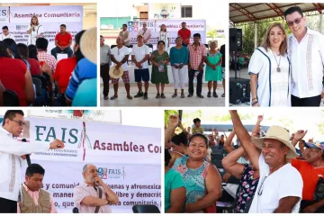 Nancy Ortiz y Jesús Valencia presentes en la elección del Comité del FAISPIAM, realizada en Santa Elena, El Tule.