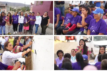 Calles de Arrazola cobrarán vida con murales pintados por Mujeres Artesanas por la Paz