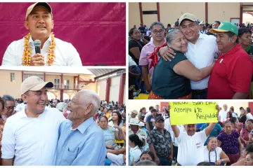 San Blas Atempa recibe con los brazos abiertos a su paisano, Senador Nino Morales