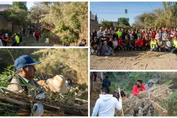 Vecinas y vecinos se unen en Tequio para mejorar su colonia