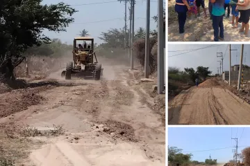 Gobierno juchiteco mejora condiciones de calles en la col. San Antonio de la 7a. Sección 