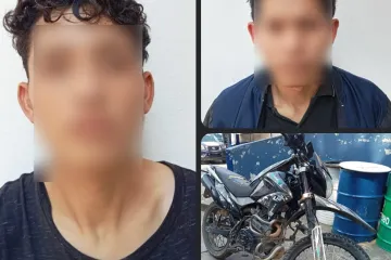 Policía Municipal detiene a dos personas por el presunto robo de una motocicleta