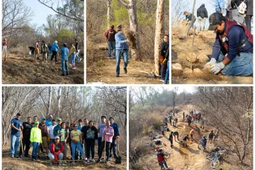 Se realiza Tequio vecinal en el Cerro del Fortín