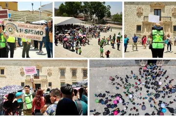 Oaxaca de Juárez se suma al Primer Simulacro Nacional 2025