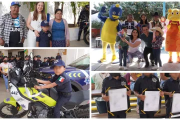 Secretaría de Seguridad Vecinal  nombra a tres niños como Policías Honorarios