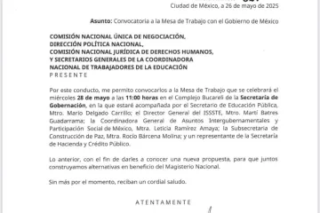 Continúa la búsqueda de acuerdos y ofrecer alternativas a la CNTE