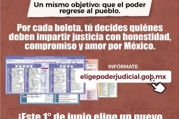Anima Nino Morales a salir a votar por la renovación del Poder Judicial