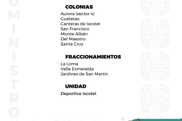 Agenda del suministro de agua potable de SOAPA de este jueves 01 de mayo