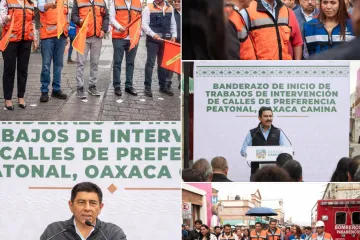 Oaxaca camina: inicia intervención integral de calles en el Centro Histórico