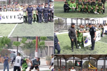 Con cuadrangular de futbol celebran Aniversario del Grupo Urbano de Fuerzas Especiales