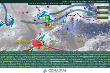 Pronostican primera Depresión Tropical frente a costas del Pacífico