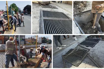 Continúan acciones de mantenimiento urbano en beneficio de las y los capitalinos