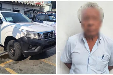 Policía Municipal asegura camioneta con reporte de robo activo y detiene a conductor