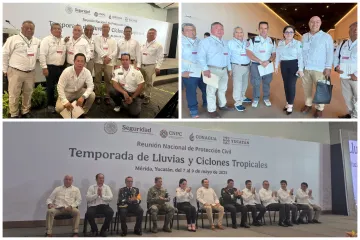 Participa CEPCyGR en Reunión Nacional de Protección Civil-Temporada de Lluvias y Ciclones Tropicales 2025