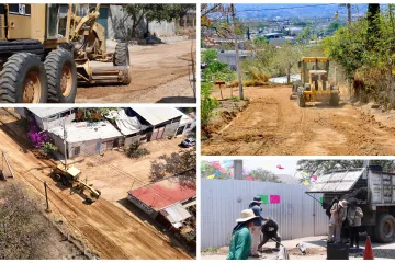 Mejora Xoxocotlán tránsito y seguridad con bacheo y rastreo de calles y avenidas