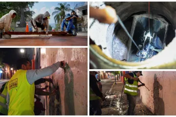 Trabajos nocturnos fortalecen la imagen y funcionalidad del Centro Histórico