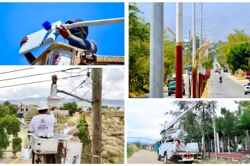 Santa Cruz Xoxocotlán fortalece infraestructura eléctrica y de alumbrado público