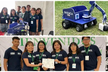 Estudiantes UABJO diseñan robot para recolectar desechos en playas 