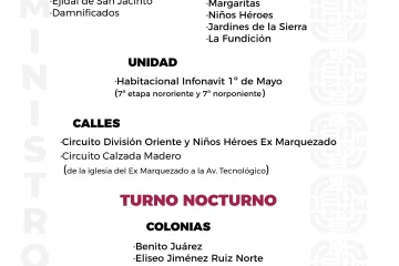 Agenda del suministro de agua potable para este miércoles 