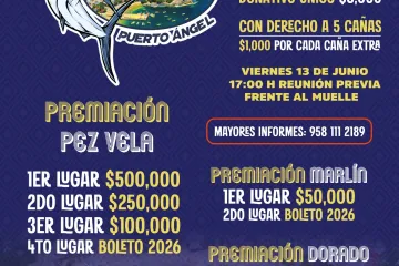 Fijan nuevas fechas para Segundo Torneo de Pesca Deportiva en Puerto Ángel 2025
