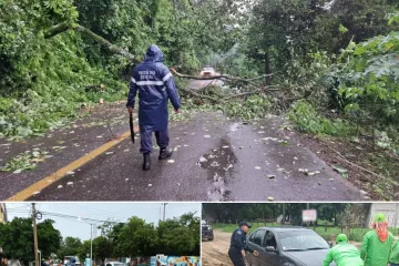 Refuerza Policía Vial Estatal operativos de movilidad por paso del huracán Erick en la Costa